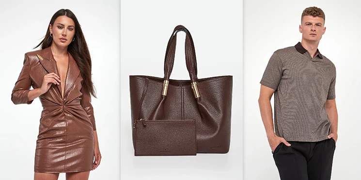 Czekoladowy brąz i taupe – modne kolory jesień 2025