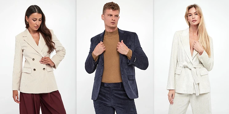 Modne sztruksowe marynarki