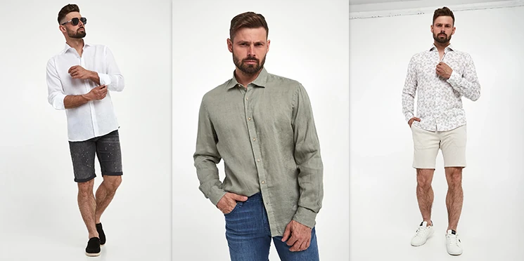 Lniane koszule męskie na lato – świetnie się noszą, świetnie wyglądają!