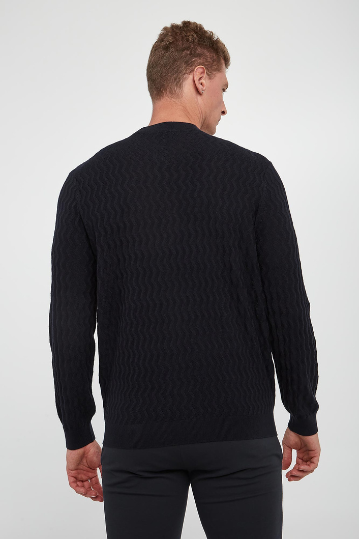 Sweter męski z wełny dziewiczej  ARMANI EXCHANGE