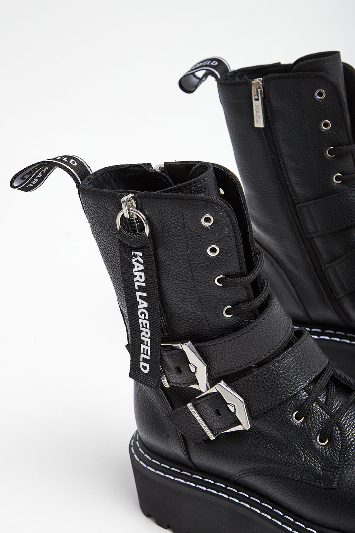 Trapery skórzane KARL LAGERFELD