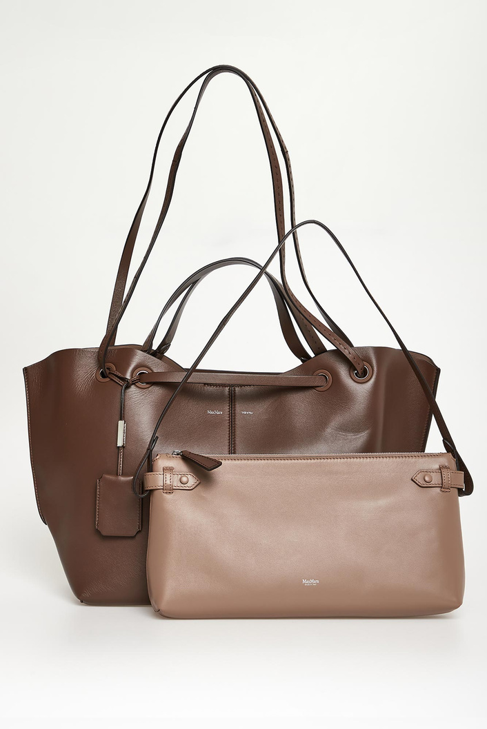 Torebka skórzana shopper Mixeddoubles MAX MARA ACCESSORI