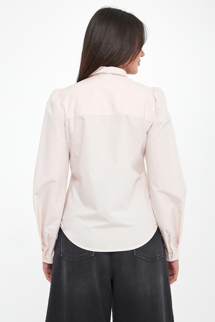 Koszula damska z popeliny z szarfą TWINSET