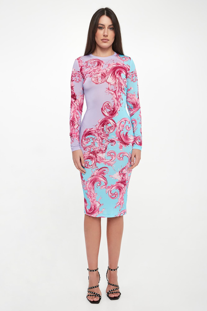 Sukienka we wzory VERSACE JEANS COUTURE