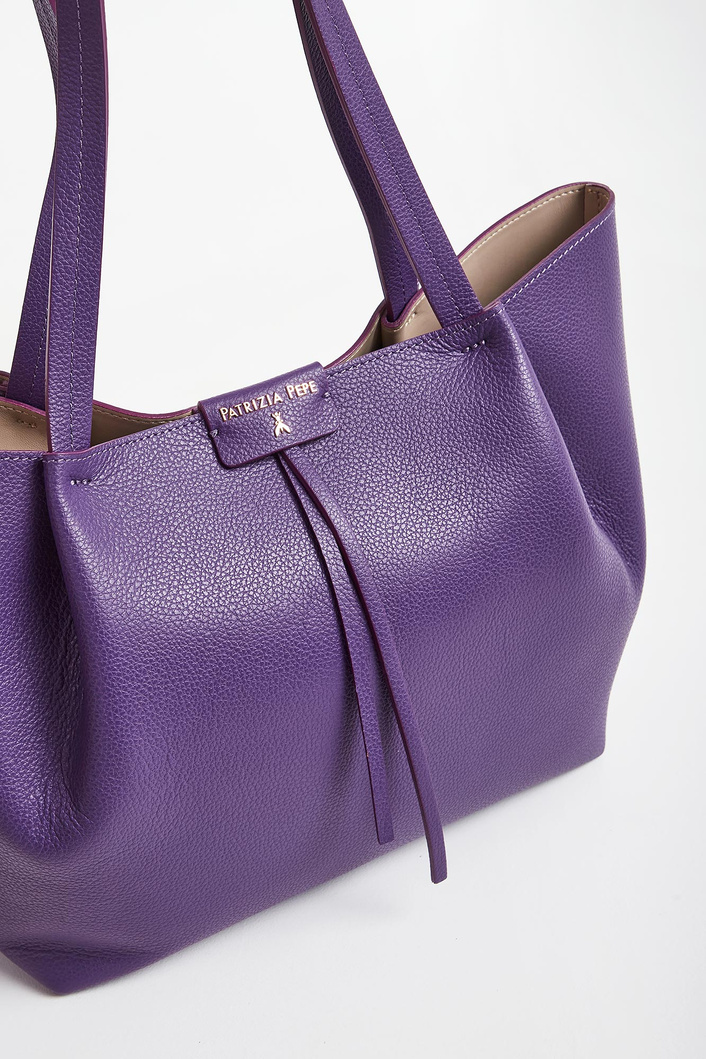 Torebka damska skórzana shopper PATRIZIA PEPE
