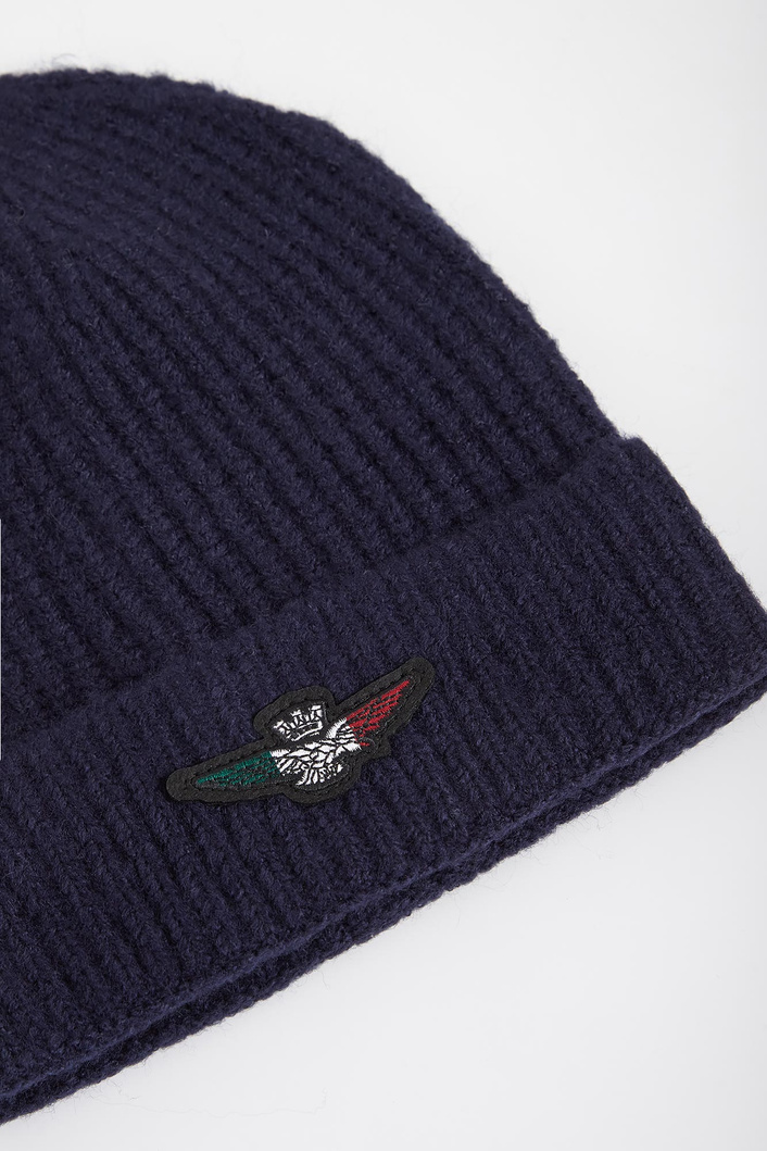 Czapka męska z logo AERONAUTICA MILITARE