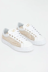 Sneakersy damskie skórzane Oslo CESARE CASADEI