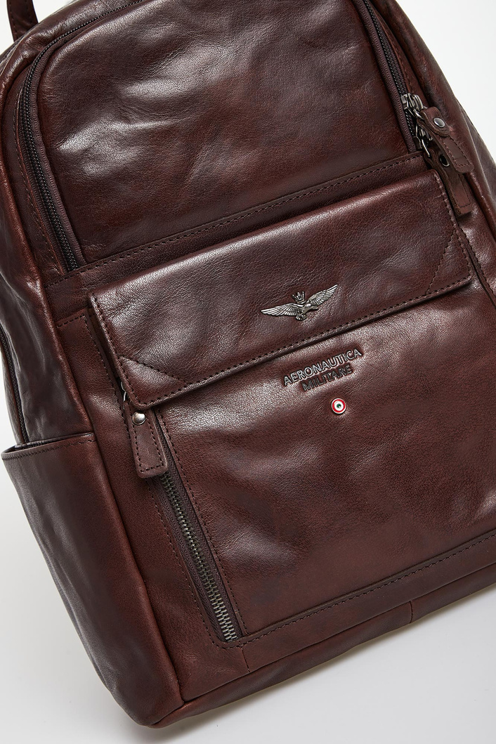 Plecak męski skórzany AERONAUTICA MILITARE