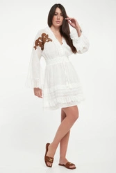 Sukienka mini z ramii ERMANNO FIRENZE