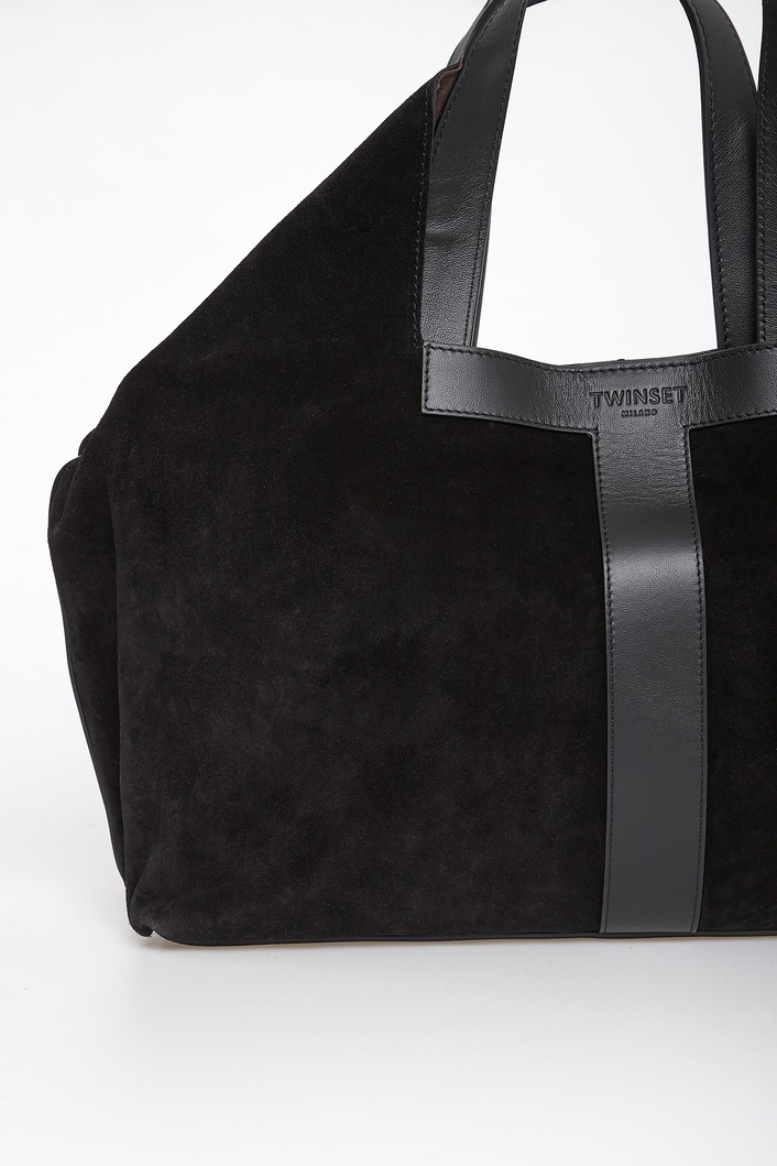 Torebka zamszowa shopperka TWINSET