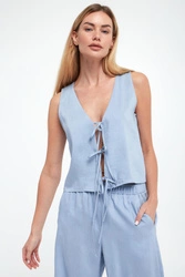 Top damski lniany Isolana MARELLA SPORT