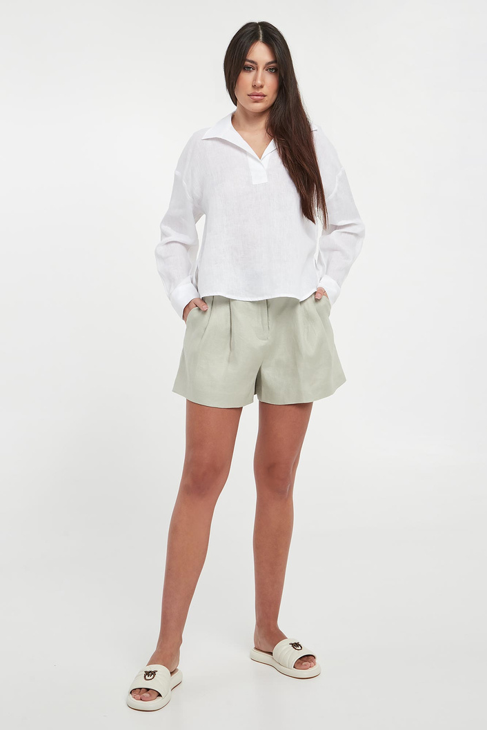 Bluzka damska lniana ARMANI EXCHANGE