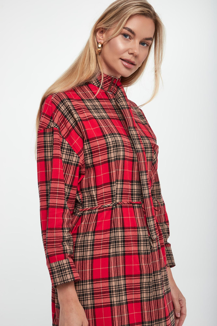 Sukienka koszulowa w kratkę Danny JOOP! JEANS