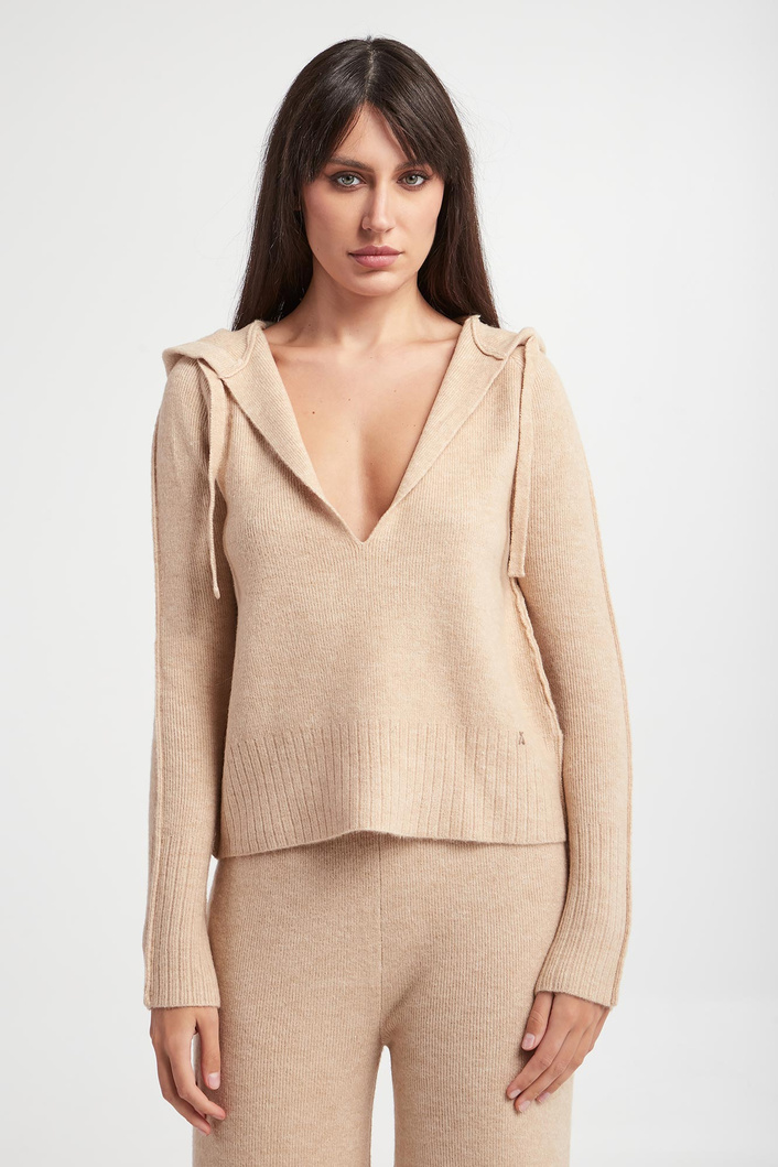 Sweter damski z kapturem PATRIZIA PEPE