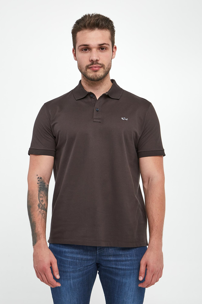 Polo męskie z logo PAUL&SHARK