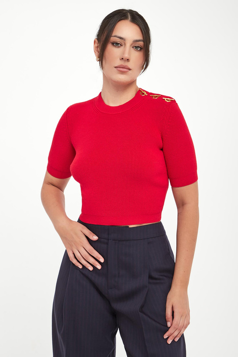 Sweter damski cropped ELISABETTA FRANCHI
