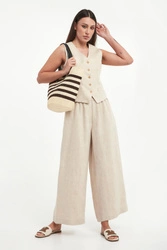 Spodnie damskie lniane Felino WEEKEND MAX MARA