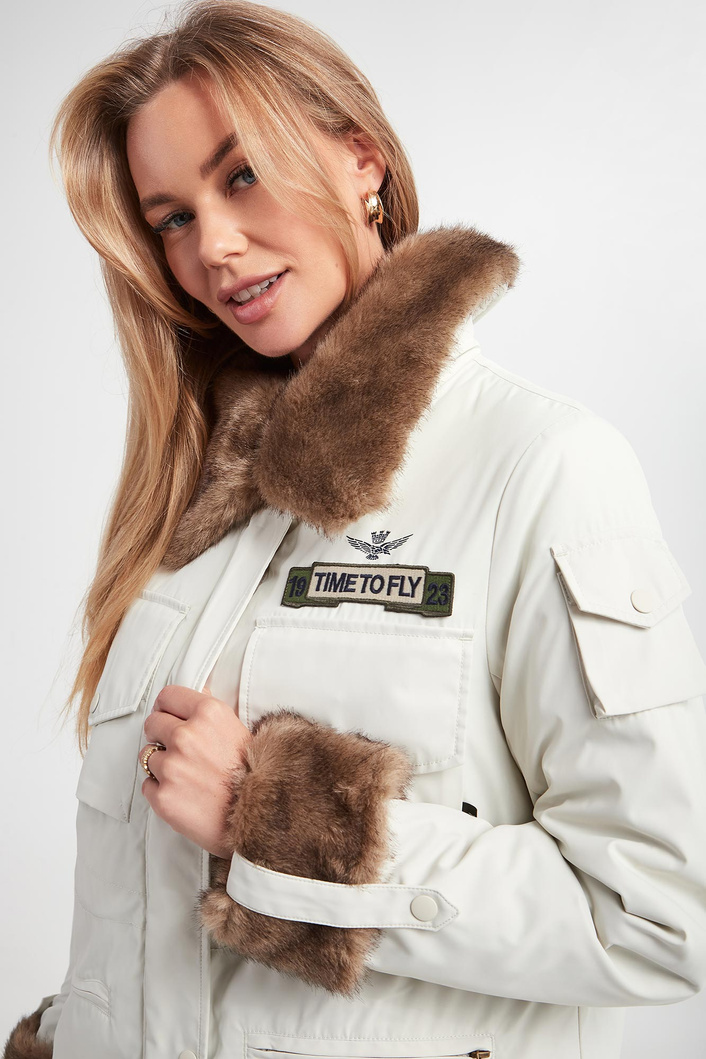 Kurtka damska z futerkiem AERONAUTICA MILITARE