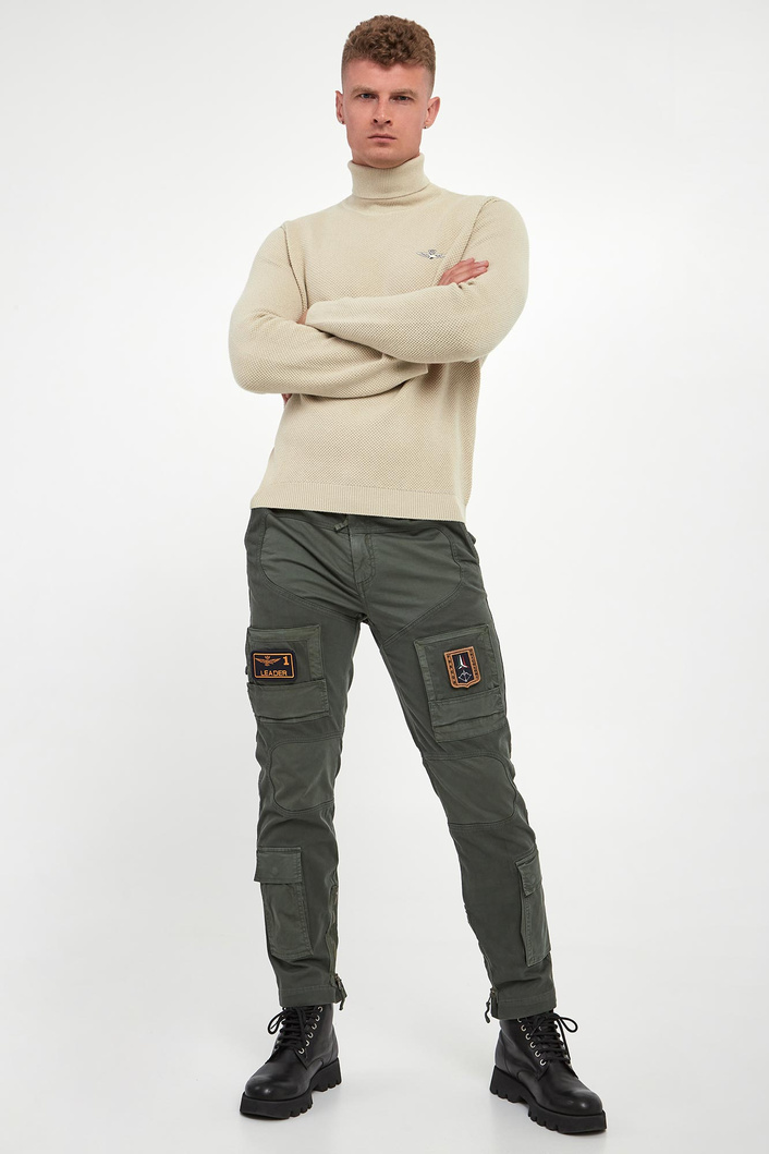 Golf męski wełniany AERONAUTICA MILITARE