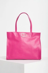 Torebka skórzana shopper TWINSET