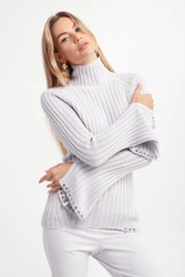 Sweter damski z golfem PATRIZIA PEPE