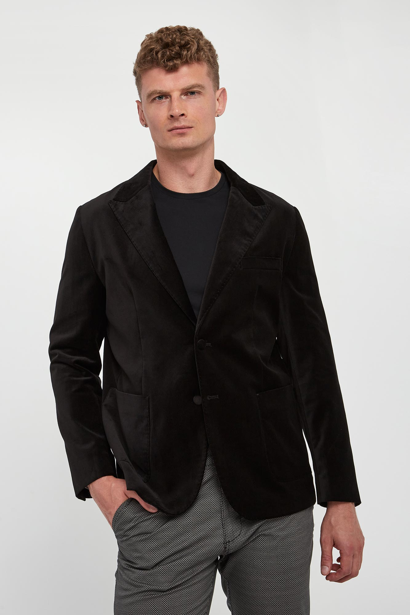 Marynarka męska LIU JO Czarny Regular