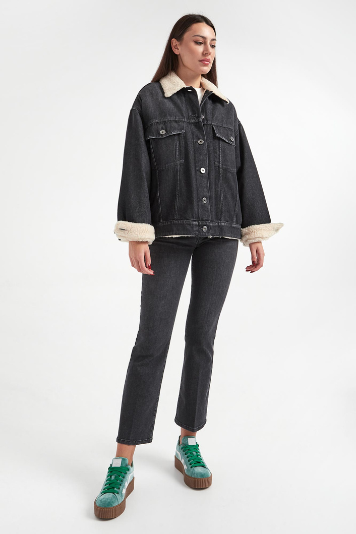 Kurtka damska z wełnianym futerkiem Libano WEEKEND MAX MARA