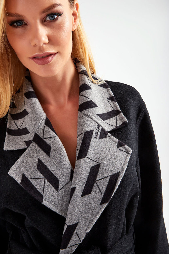 Płaszcz wełniany KARL LAGERFELD