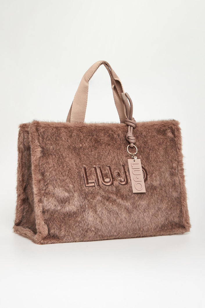 Torebka damska futrzany shopper LIU JO
