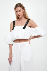 Top damski popelinowy Raul PINKO