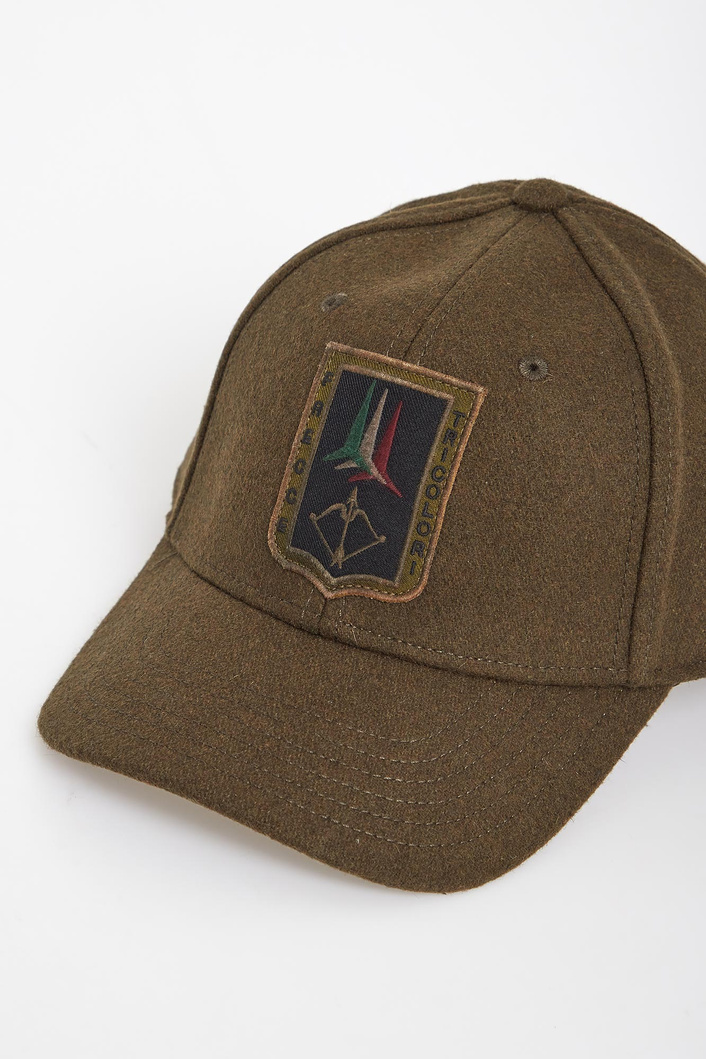 Czapka męska wełniana z daszkiem AERONAUTICA MILITARE