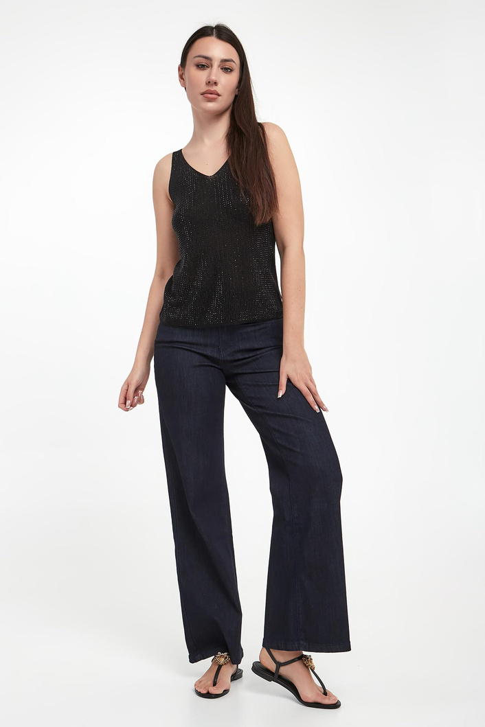 Top damski z cyrkoniami JOSEPH RIBKOFF