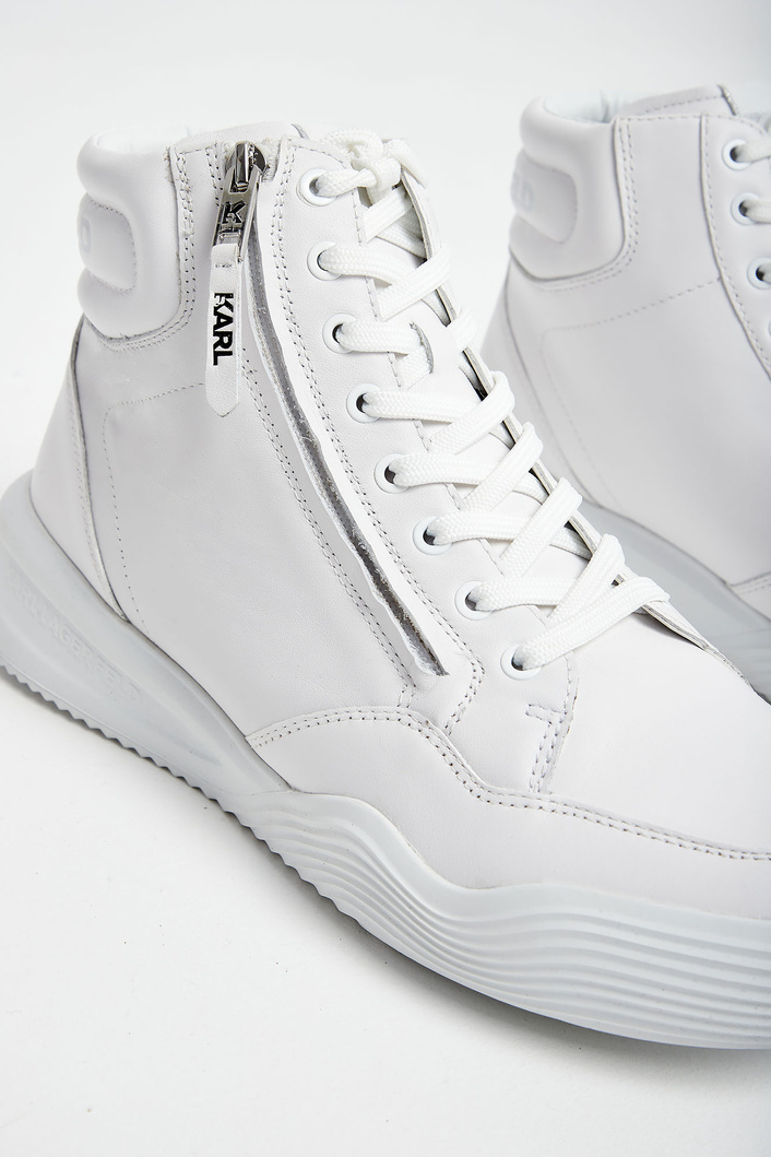 Sneakersy skórzane KARL LAGERFELD