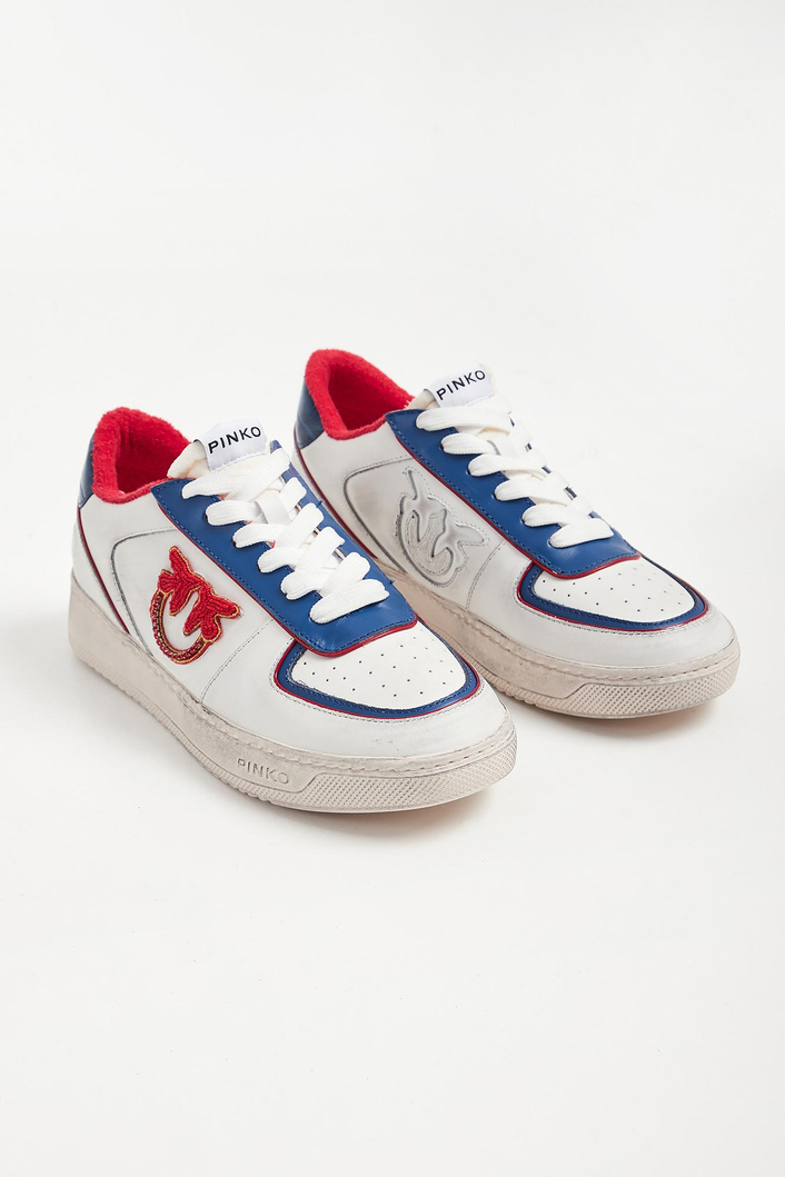 Sneakersy skórzane Bondy PINKO