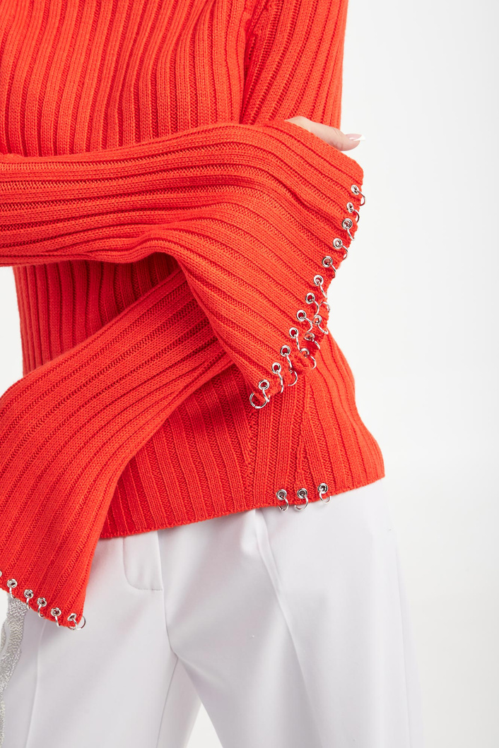 Sweter damski z golfem PATRIZIA PEPE