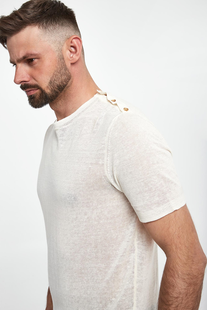 T-shirt męski lniany LIU JO