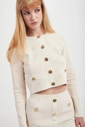 Żakiet żakardowy Orca PINKO