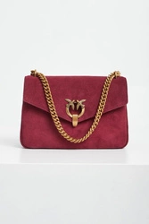 Torebka damska zamszowa Cupido Messenger Classic Suede PINKO