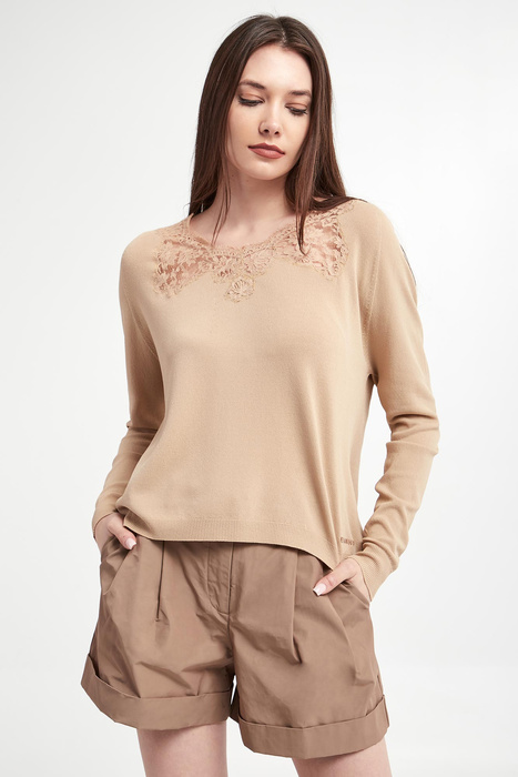 Sweter damski z koronką ERMANNO FIRENZE
