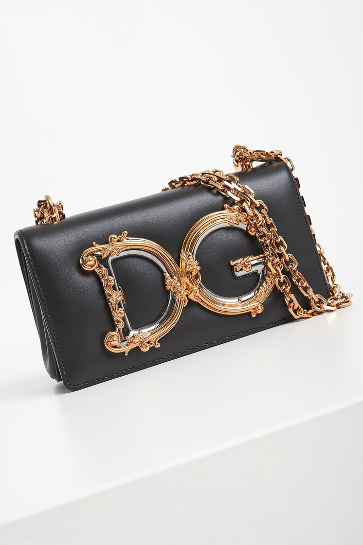 Torebka skórzana listonoszka DOLCE & GABBANA