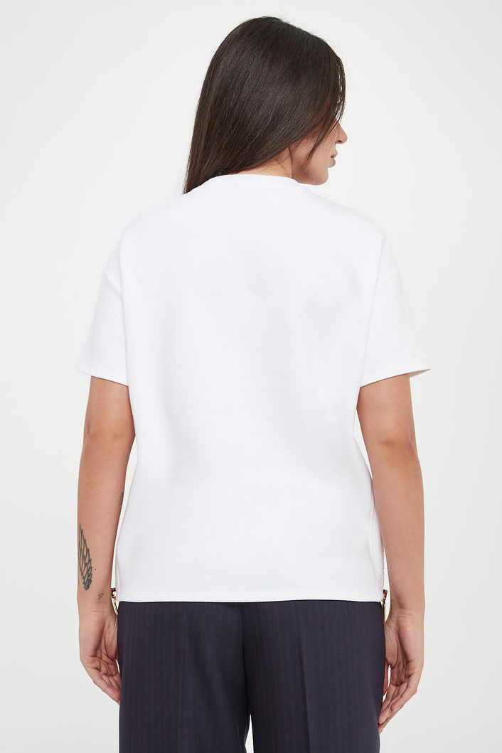 T-shirt damski z kieszenią ELISABETTA FRANCHI