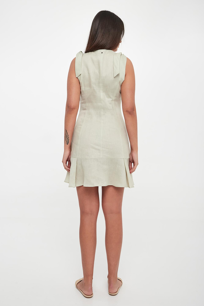 Sukienka lniana ARMANI EXCHANGE