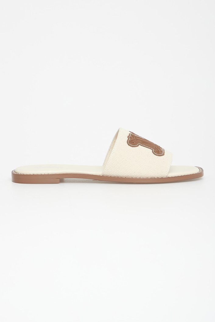 Klapki damskie skórzane Caucaso MAX MARA BEACHWEAR