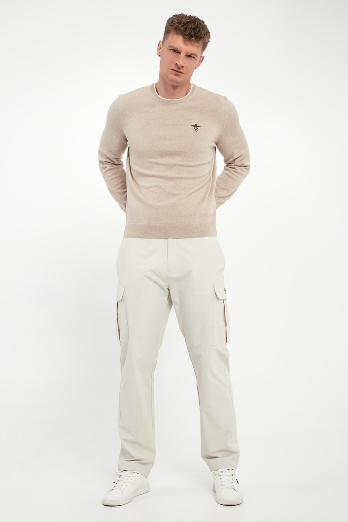 Sweter męski z logo AERONAUTICA MILITARE