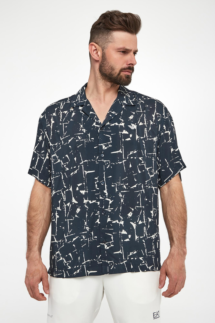 Koszula męska z krótkim rękawem EMPORIO ARMANI SWIMWEAR