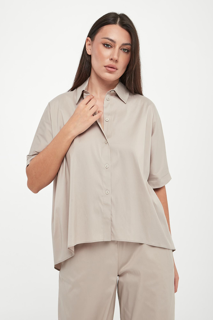 Koszula damska z krótkim rękawem Pittura MAX MARA BEACHWEAR