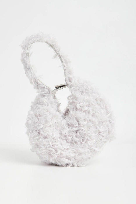 Torebka bangle z futerkiem PATRIZIA PEPE