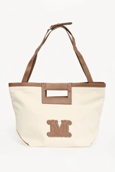 Torebka shopper Ecru MAX MARA BEACHWEAR