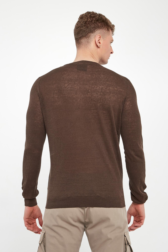 Sweter męski lniany AERONAUTICA MILITARE