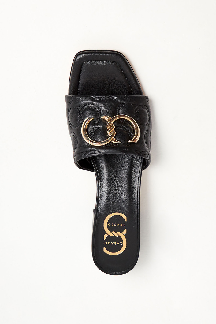 Klapki skórzane CESARE CASADEI